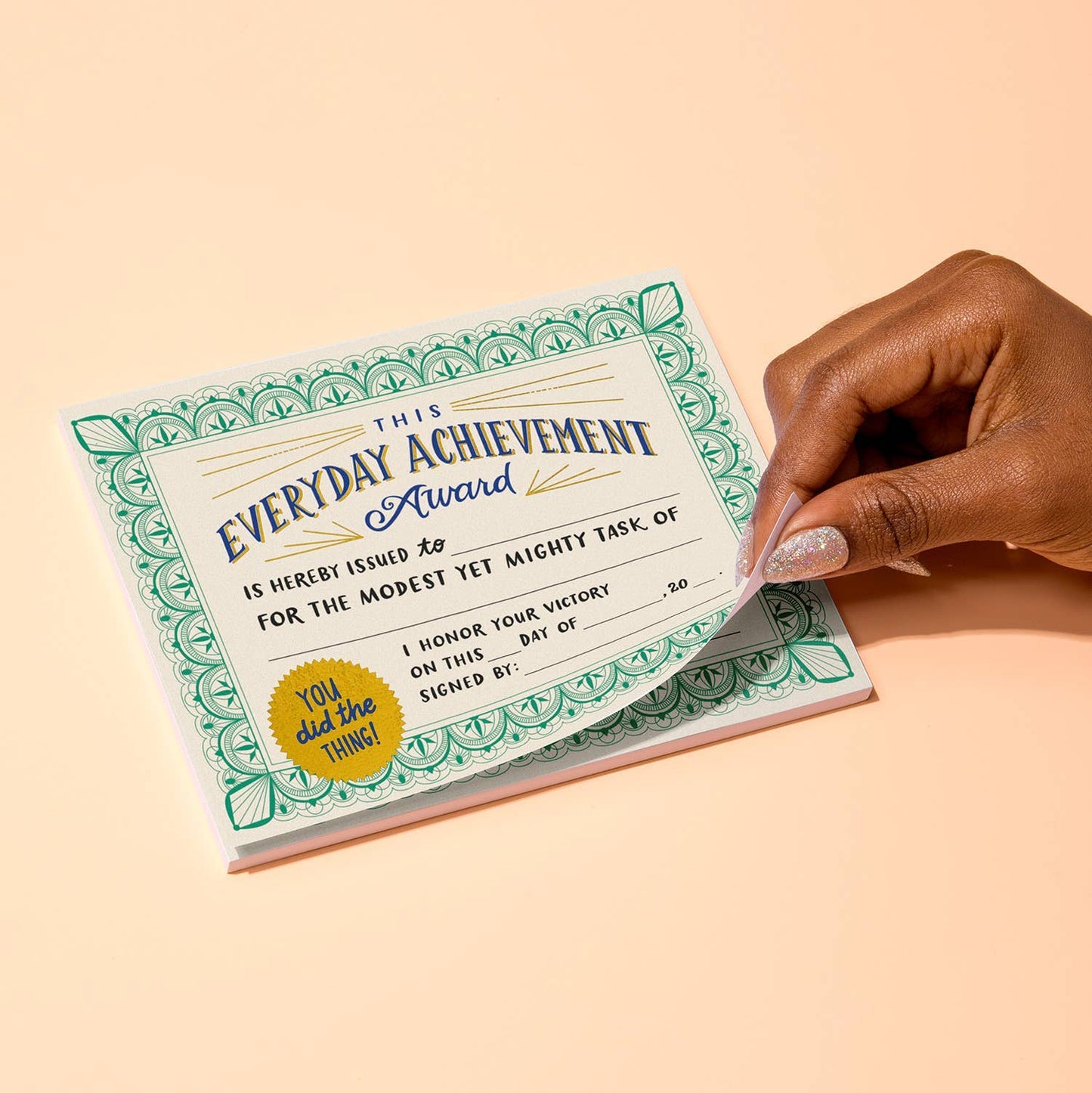 Everyday Achievement Certificate Notepad (Refresh)