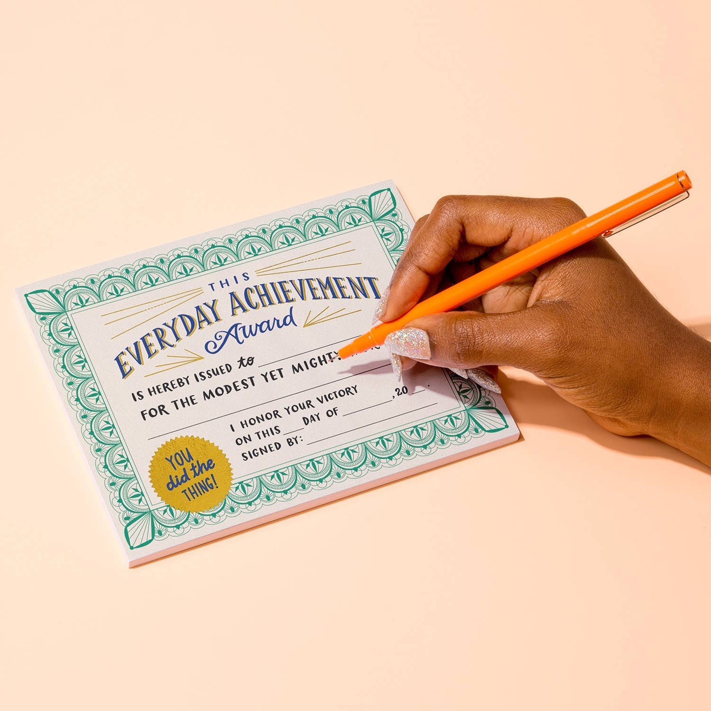 Everyday Achievement Certificate Notepad (Refresh)
