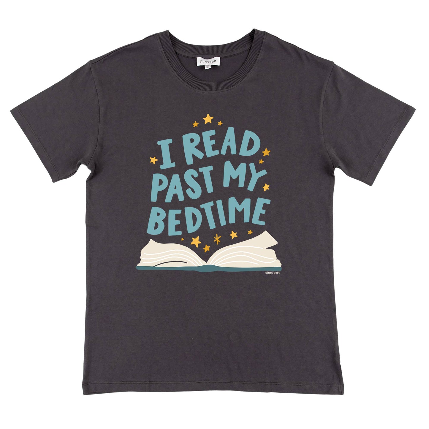 Bedtime Reader Pippi Tee - Dark Gray