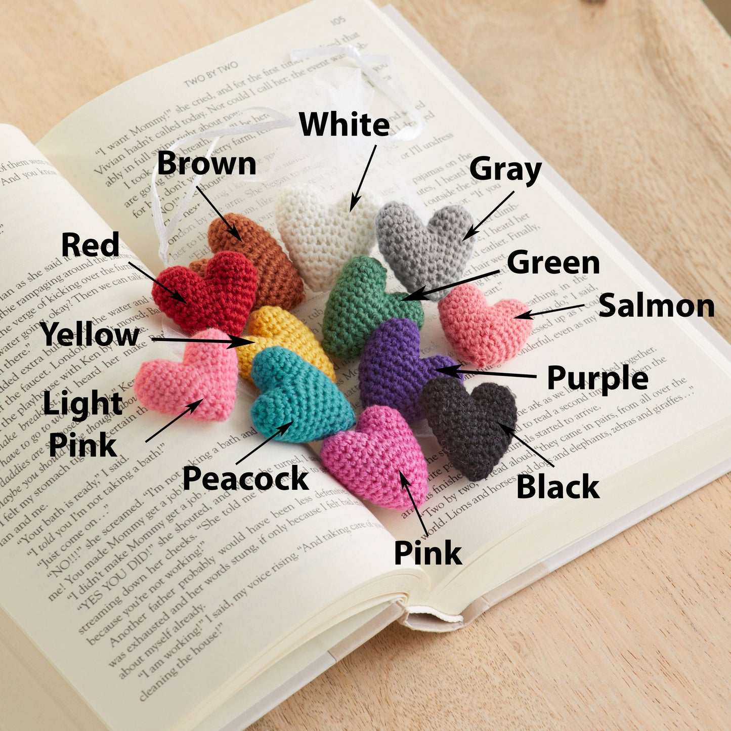 Mini Hearts Crocheted, Gift For Her, Love, Bowl Filler