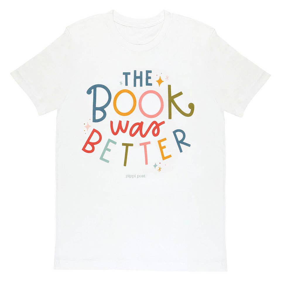 The Book Was Better Pippi Tee - White