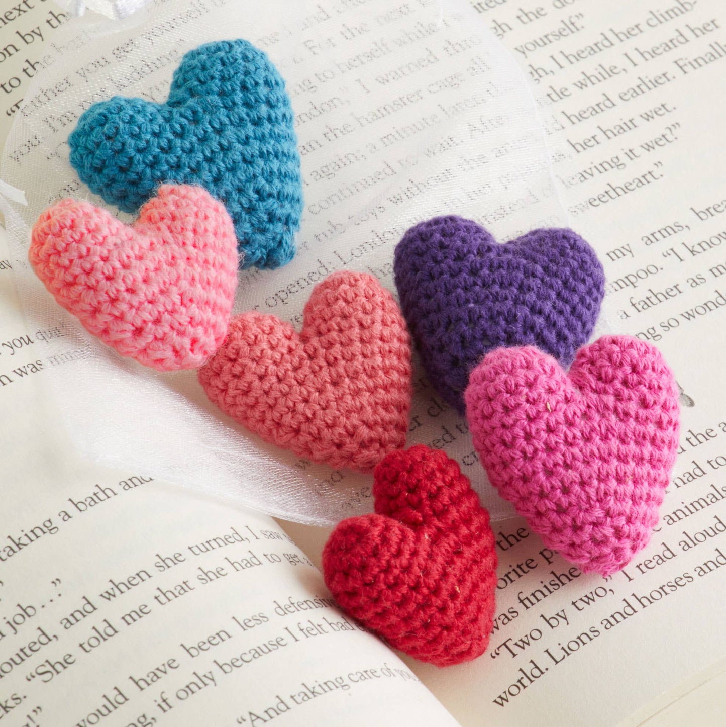 Mini Hearts Crocheted, Gift For Her, Love, Bowl Filler