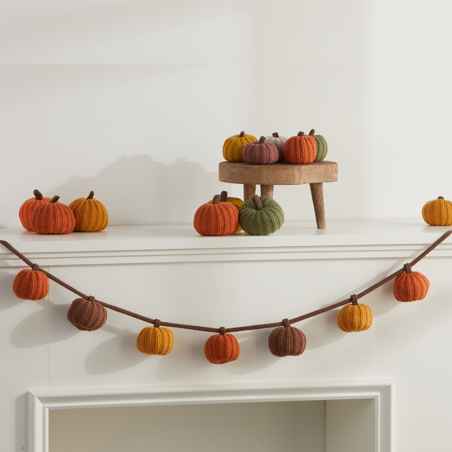 Colorful Knit Pumpkin Fall Home Decor, Thoughtful Gift, Best