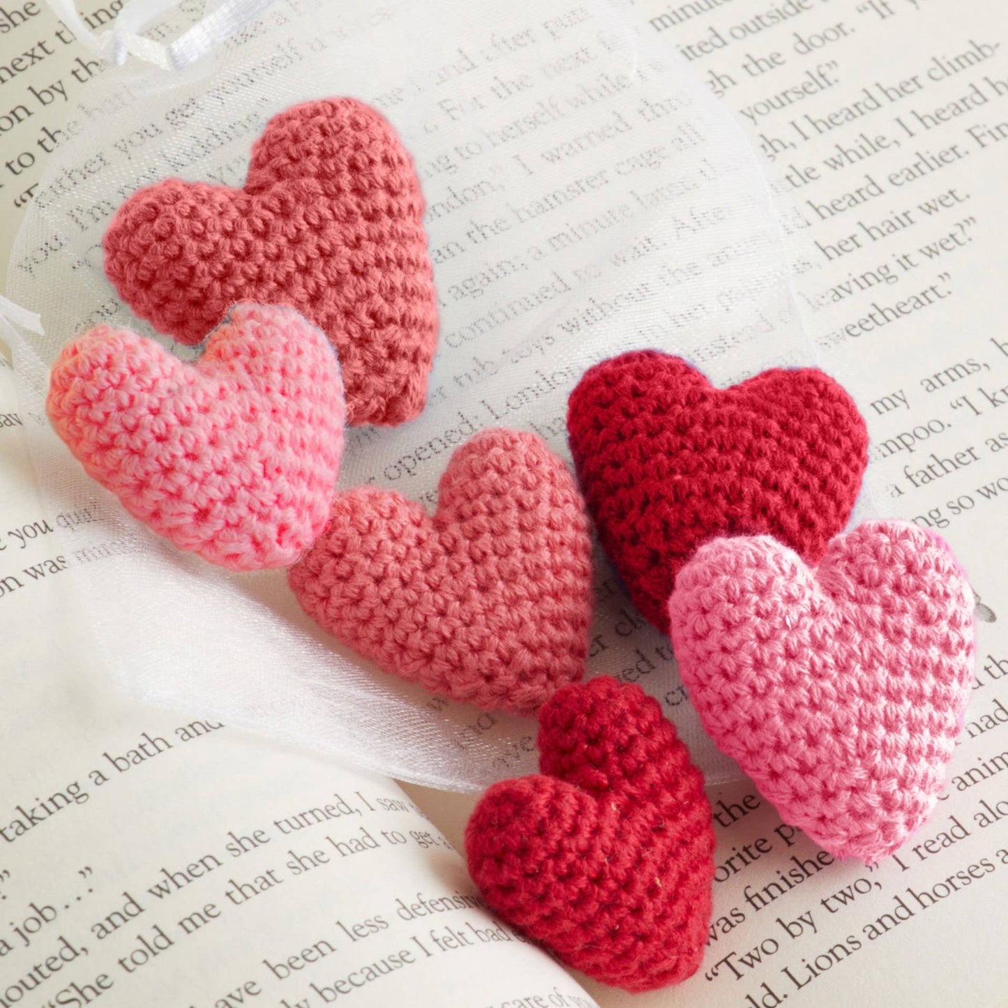Mini Hearts Crocheted, Gift For Her, Love, Bowl Filler