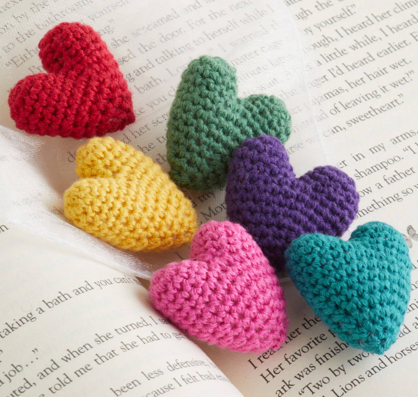 Mini Hearts Crocheted, Gift For Her, Love, Bowl Filler