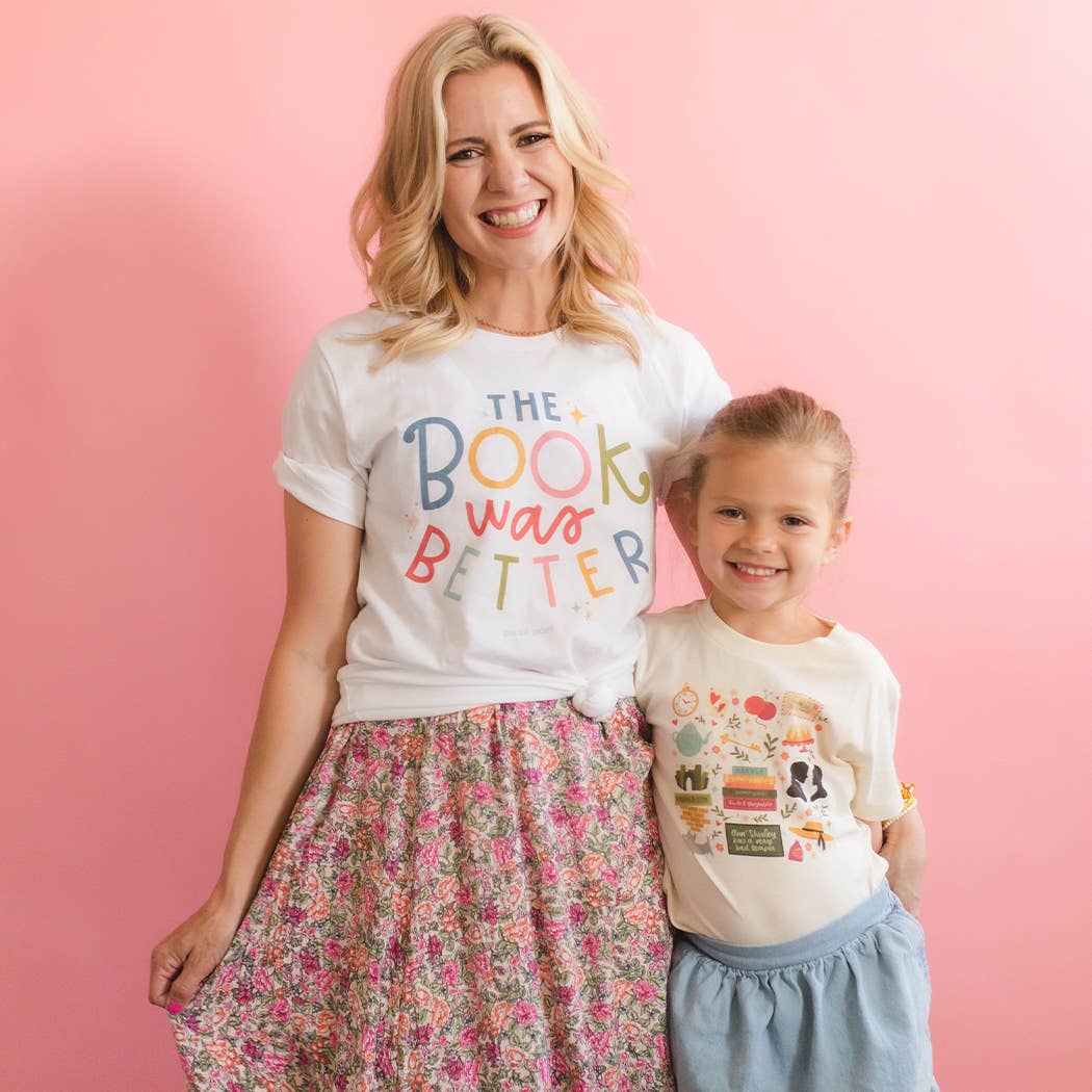 The Book Was Better Pippi Tee - White