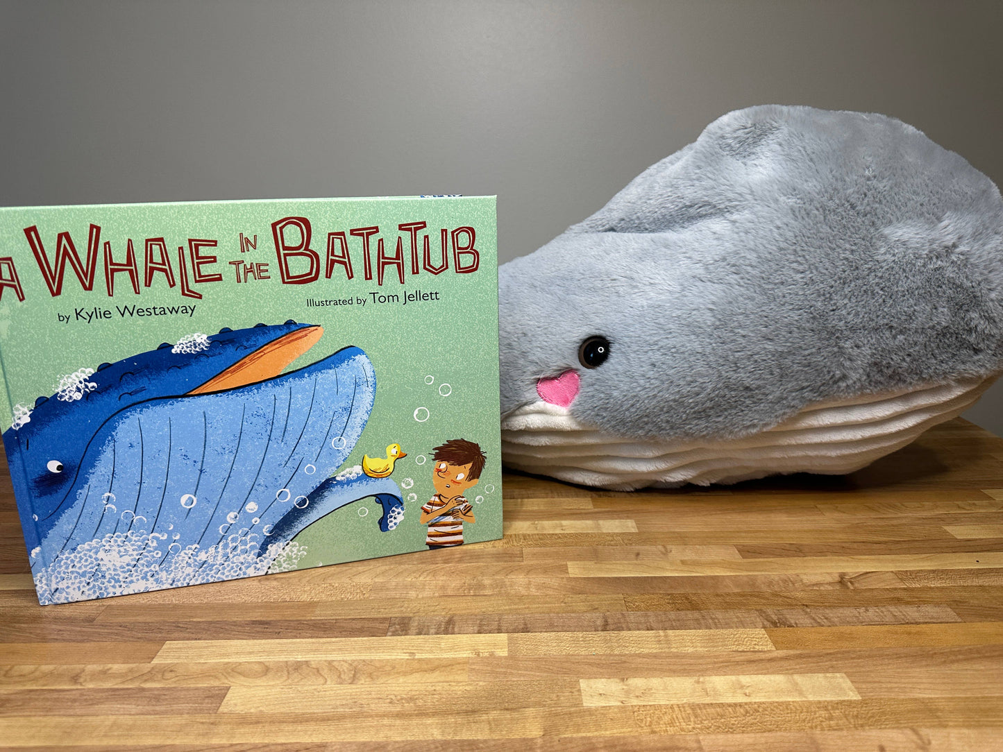 A Whale in the Bathtub + Massive Whale Plush - Hardcover