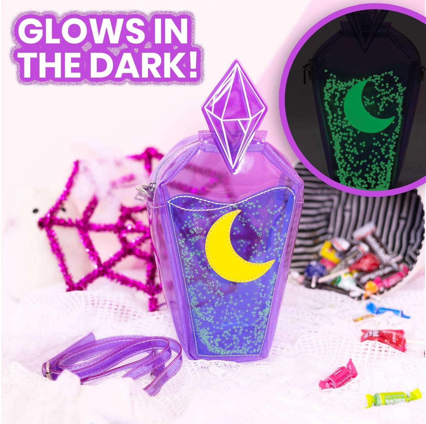 Halloween Glow in the Dark Potion Bottle Handbag
