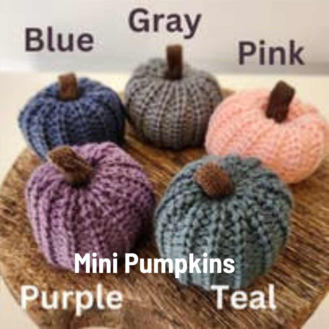 Colorful Knit Pumpkin Fall Home Decor, Thoughtful Gift, Best