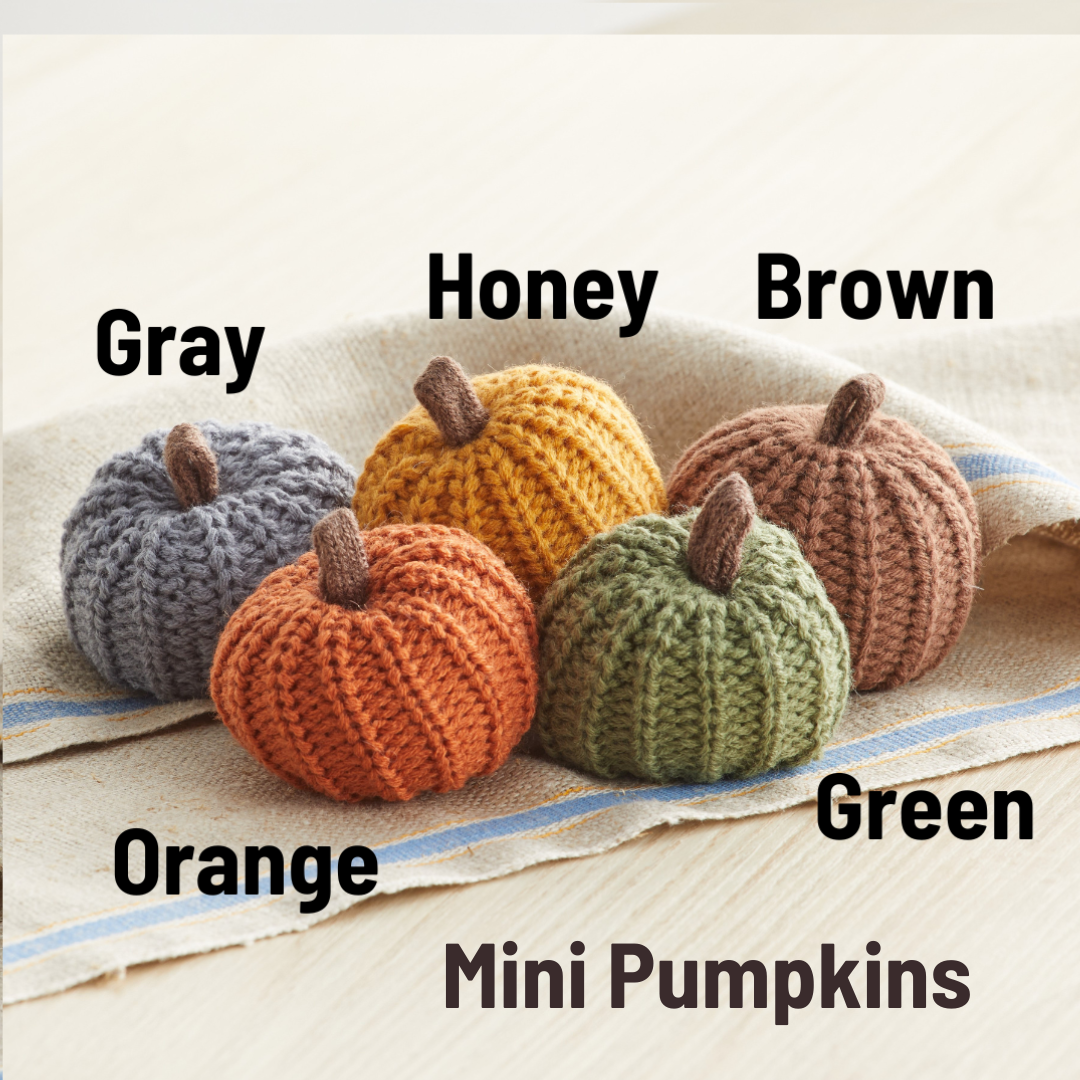 Colorful Knit Pumpkin Fall Home Decor, Thoughtful Gift, Best
