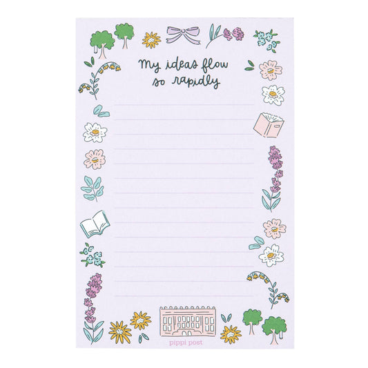 Ideas Flow Rapidly Pride & Prejudice 4x6 Notepad