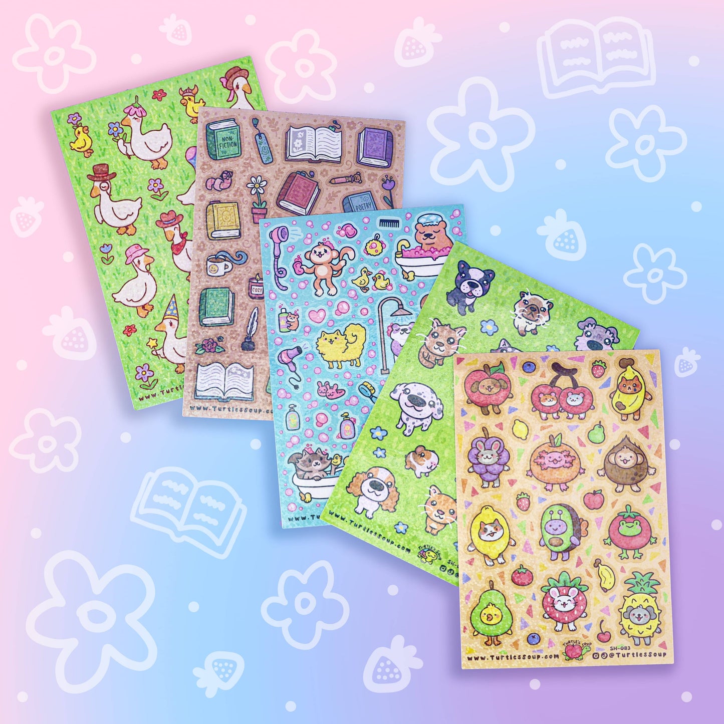 Books and Things | Bookish | Reader | Cute | Sticker Sheet