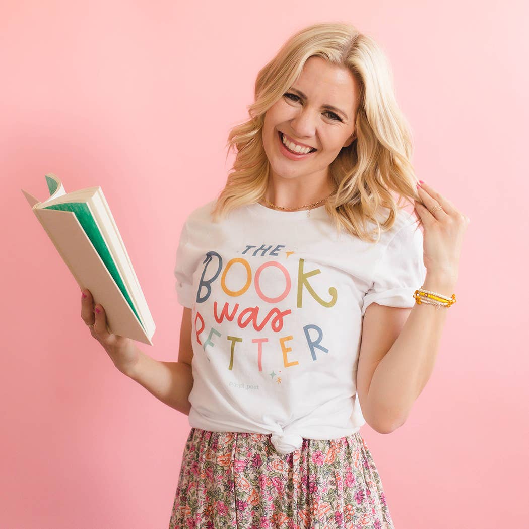 The Book Was Better Pippi Tee - White