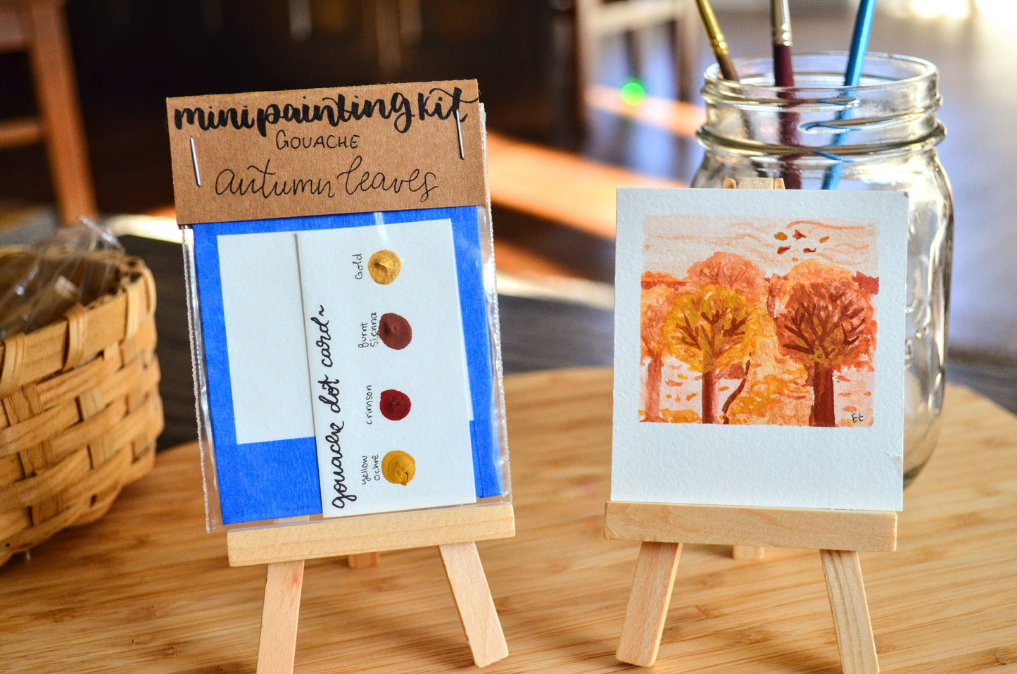 Mini Painting Kit- Autumn Leaves - SEASONAL