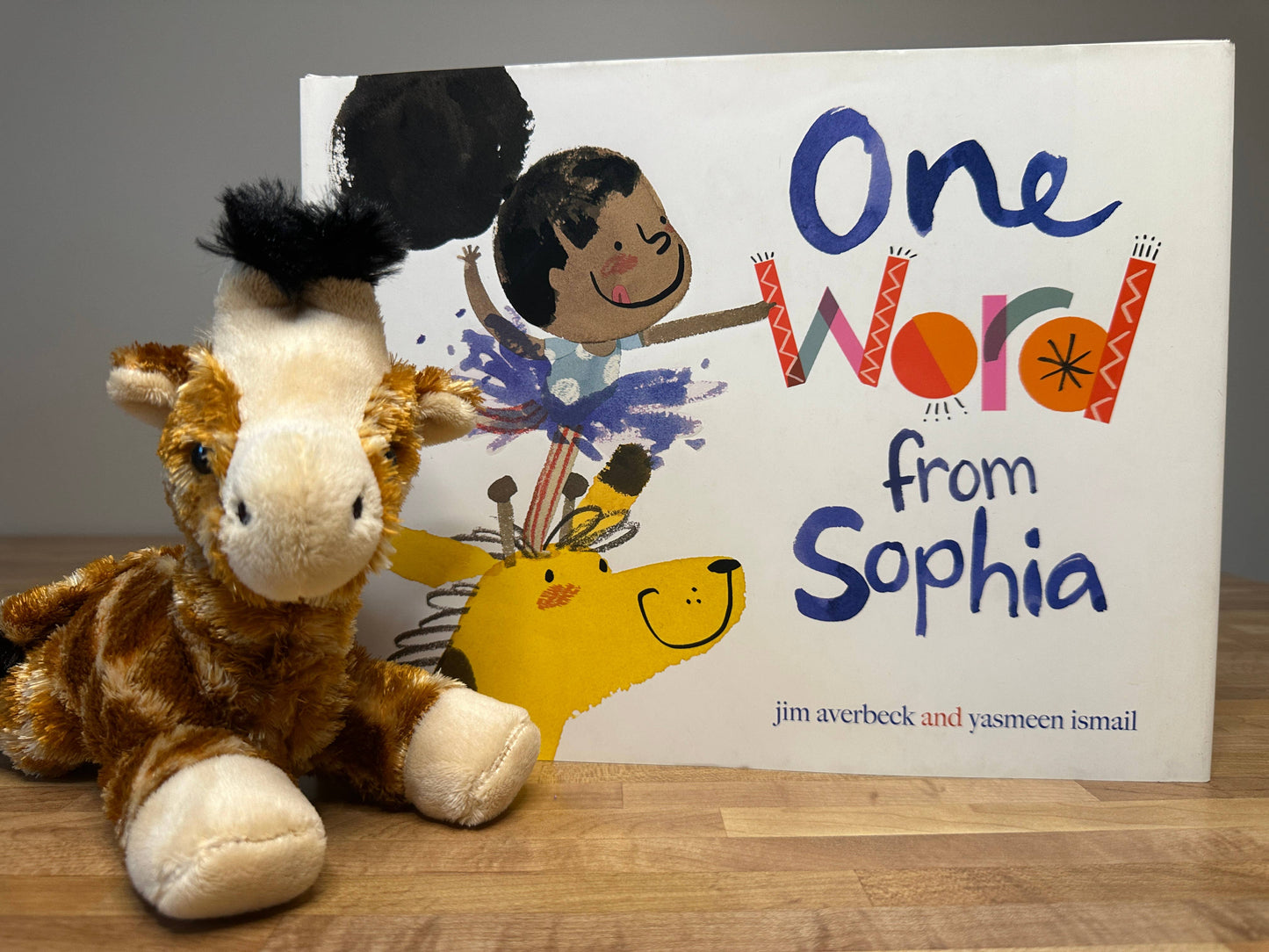 One Word From Sophia + Giraffe Plush - Hardcover Book