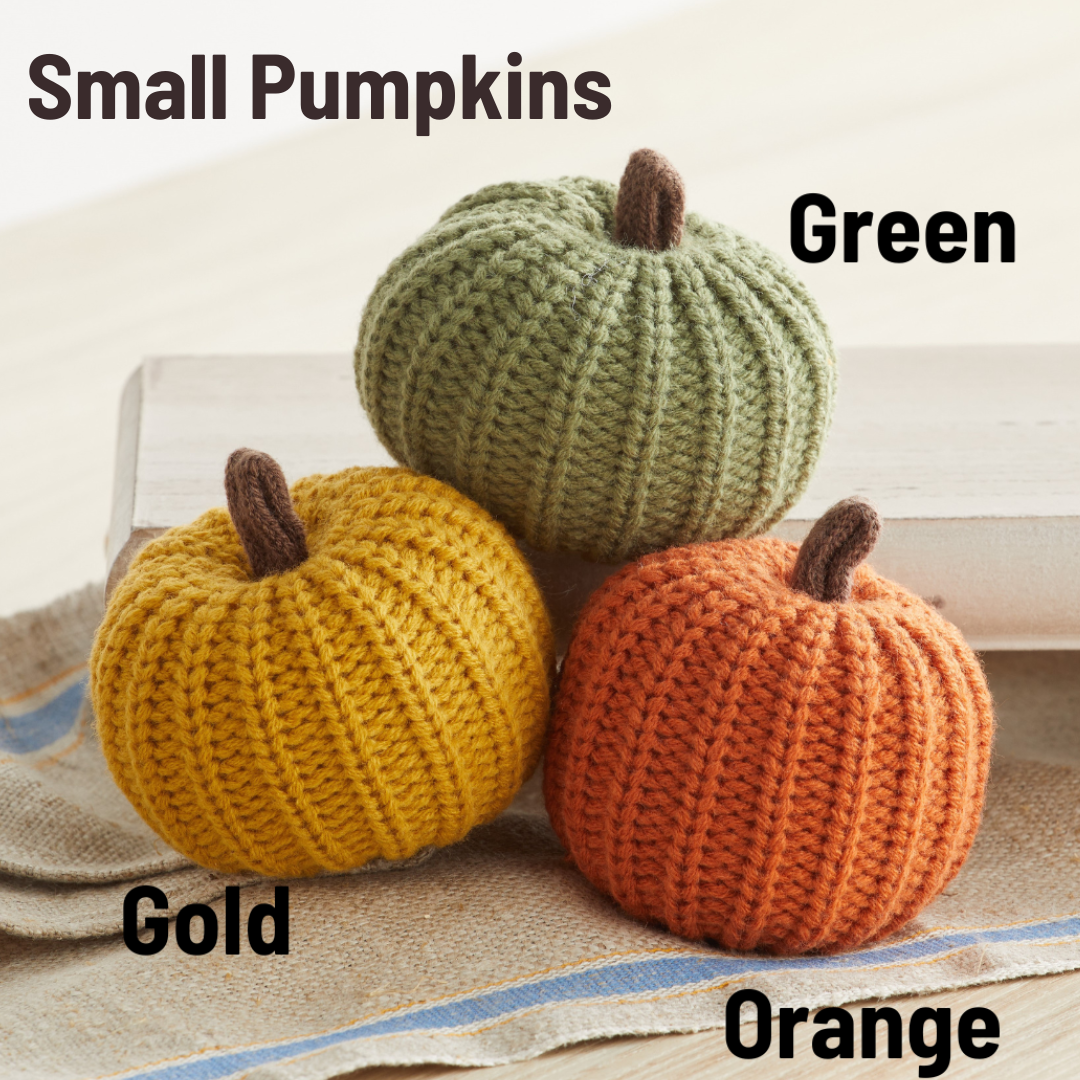 Colorful Knit Pumpkin Fall Home Decor, Thoughtful Gift, Best