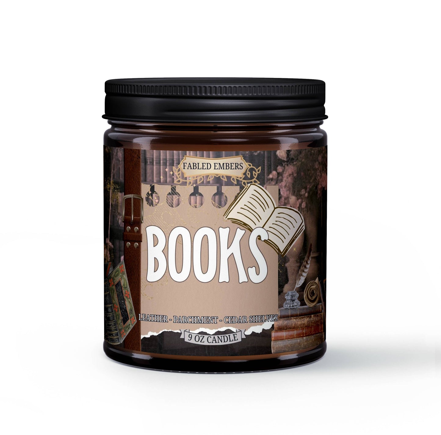 BOOKS bookish book lovers candle