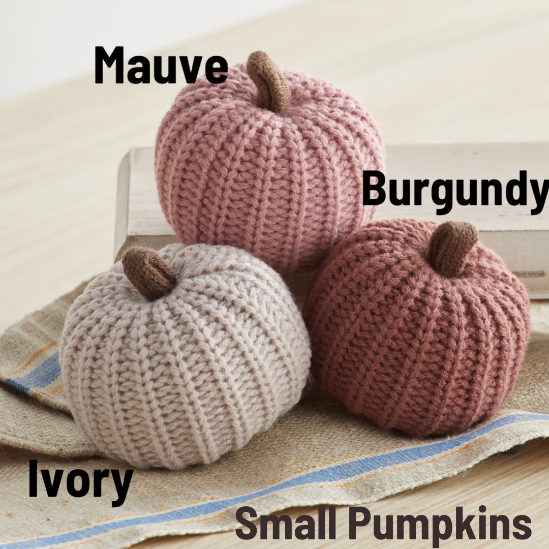 Colorful Knit Pumpkin Fall Home Decor, Thoughtful Gift, Best