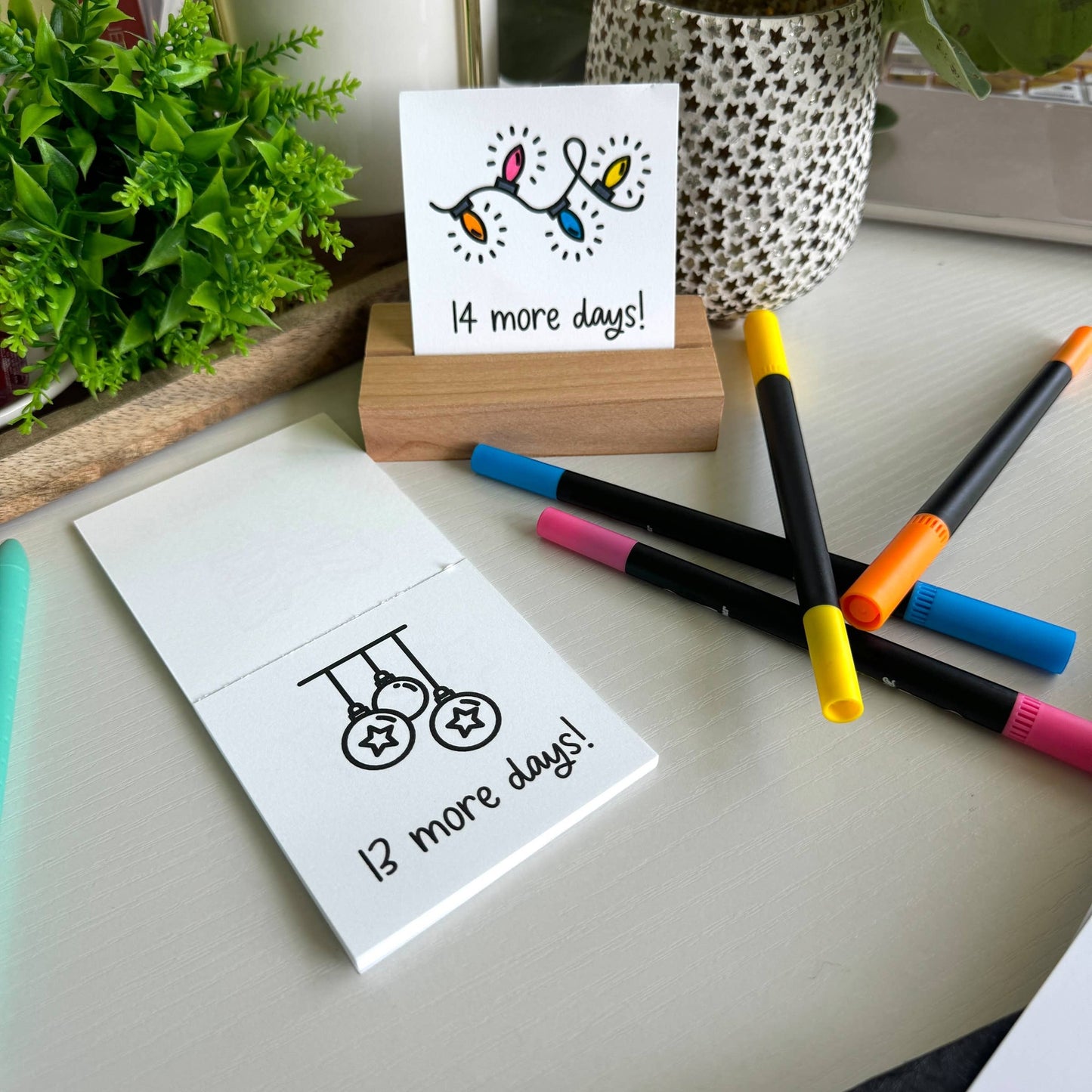 Color Your Own Advent Calendar, stocking stuffer, countdown