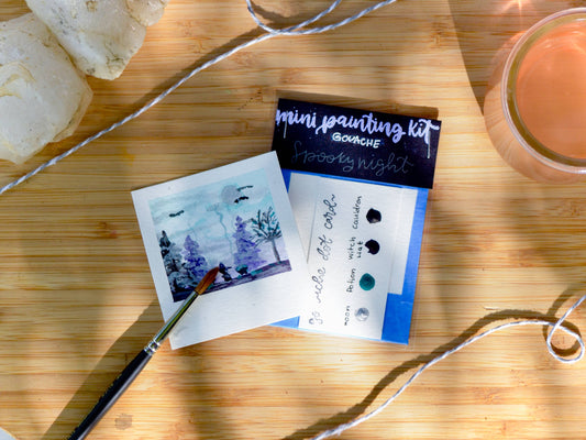 Mini Painting Kit- Spooky Night - SEASONAL