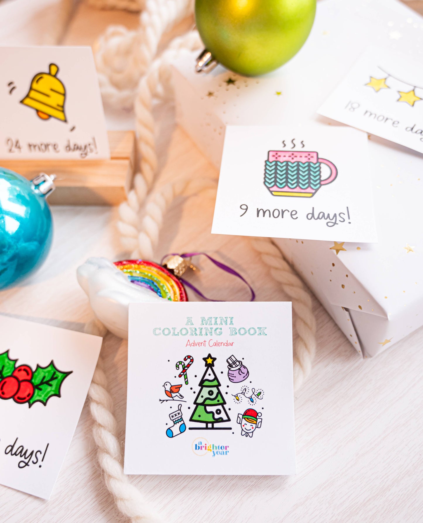 Color Your Own Advent Calendar, stocking stuffer, countdown