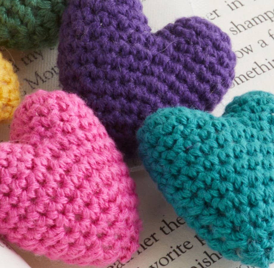 Mini Hearts Crocheted, Gift For Her, Love, Bowl Filler