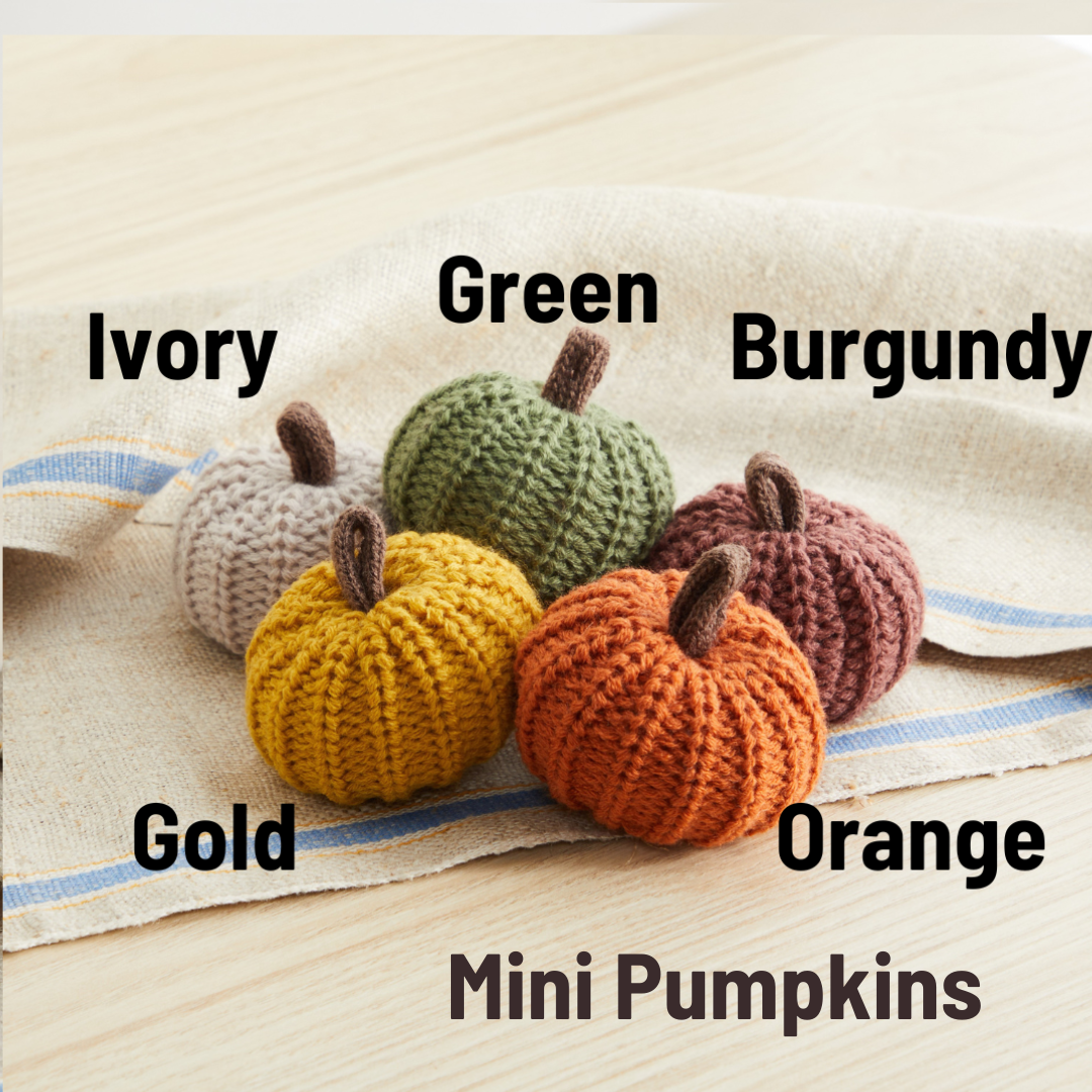 Colorful Knit Pumpkin Fall Home Decor, Thoughtful Gift, Best