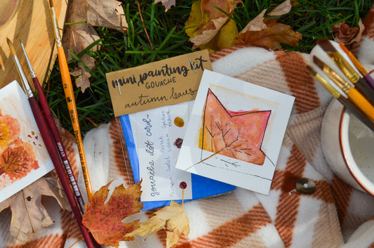 Mini Painting Kit- Autumn Leaves - SEASONAL