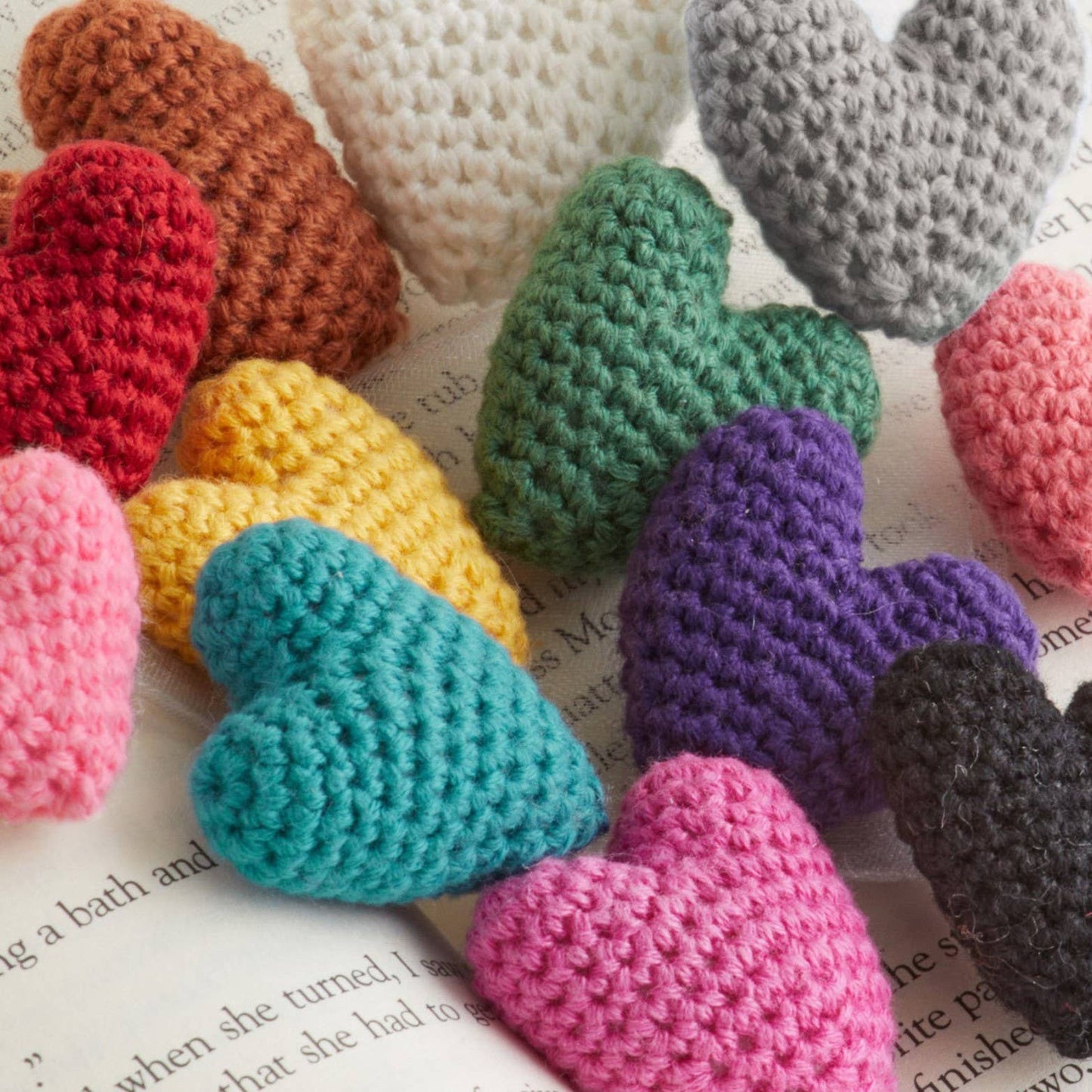 Mini Hearts Crocheted, Gift For Her, Love, Bowl Filler