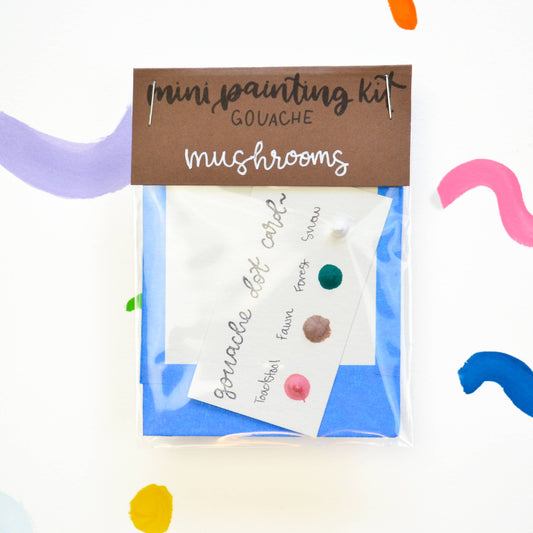 Mini Painting Kit- Mushrooms