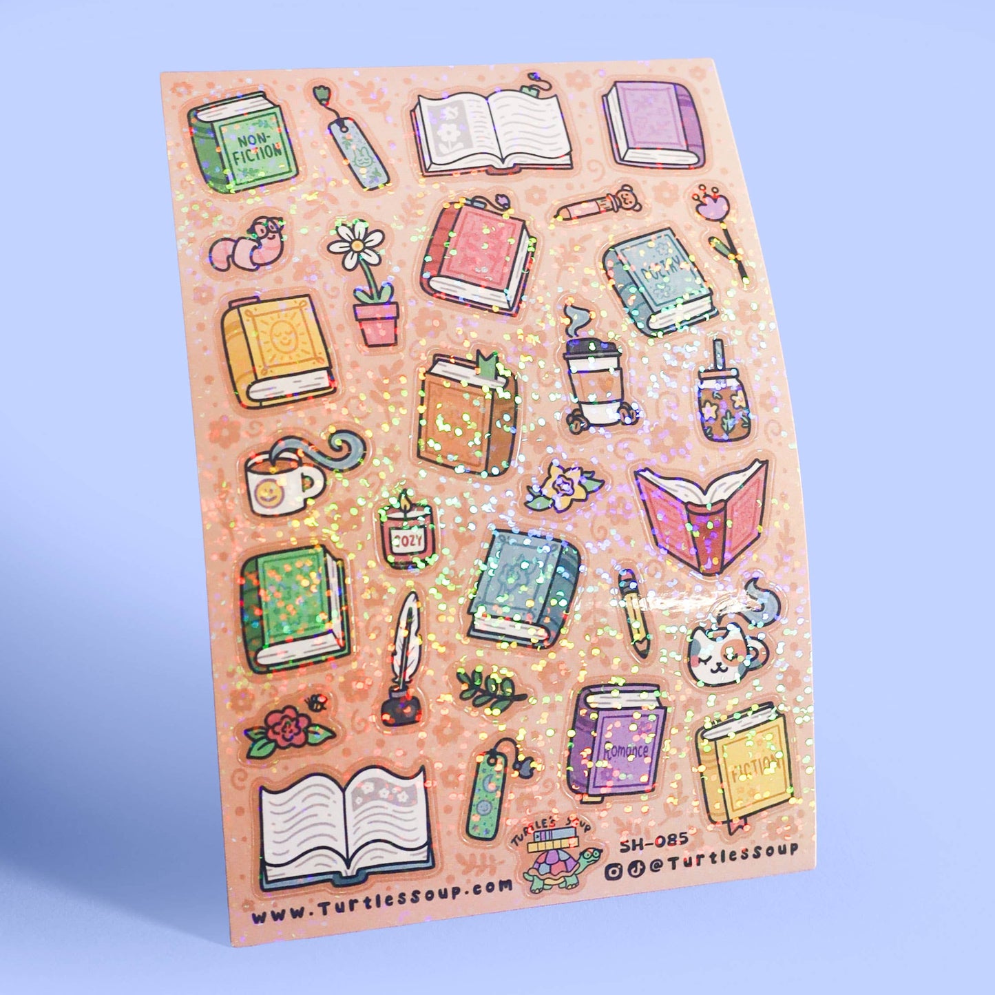 Books and Things | Bookish | Reader | Cute | Sticker Sheet