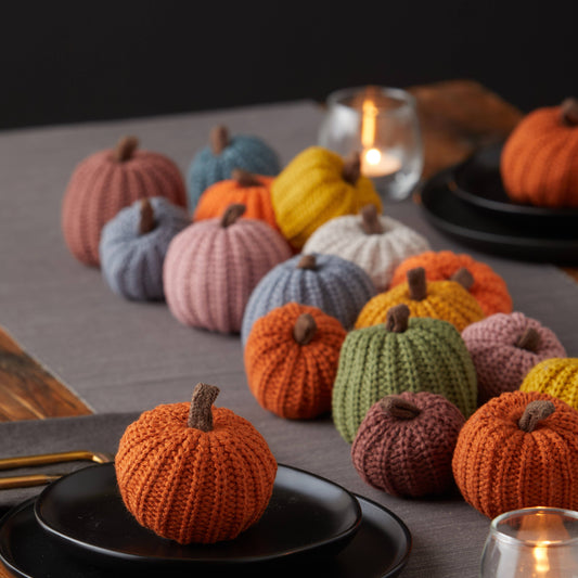 Colorful Knit Pumpkin Fall Home Decor, Thoughtful Gift, Best