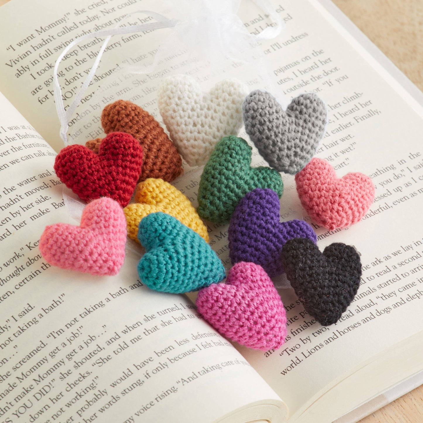 Mini Hearts Crocheted, Gift For Her, Love, Bowl Filler