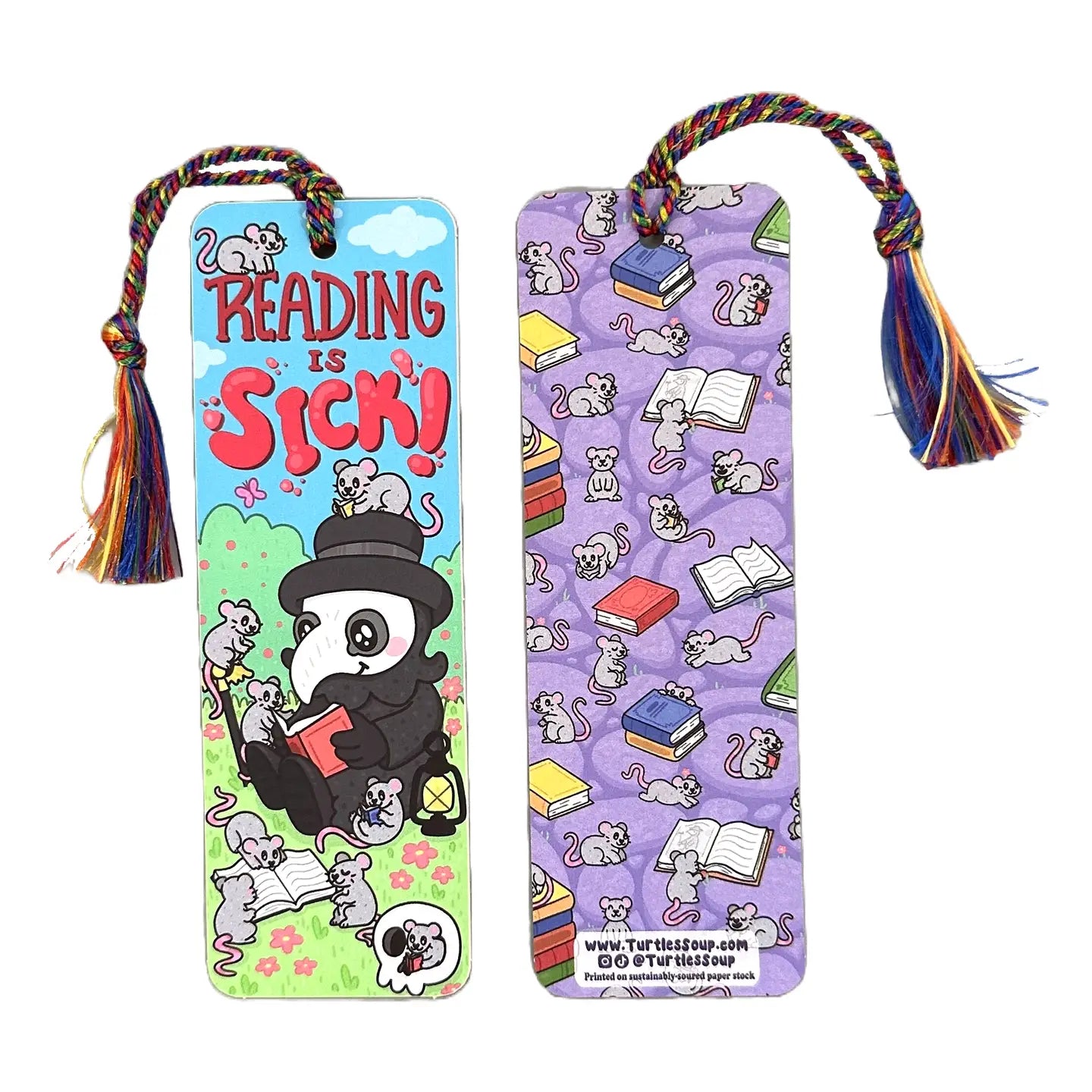 Turtle's Soup Brand Tassel Bookmark